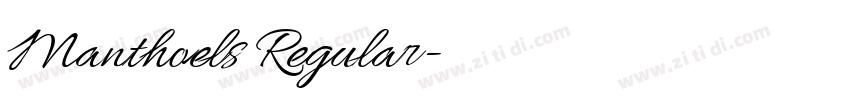 Manthoels Regular字体转换